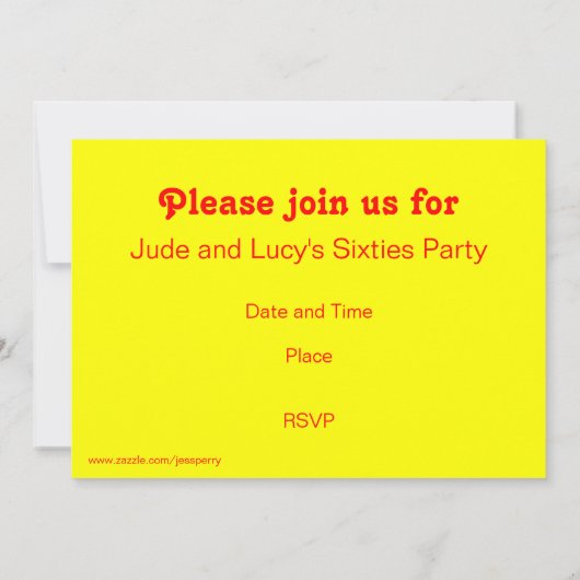 Psy-cat-delic nodigt u uit kaart (Achterkant)