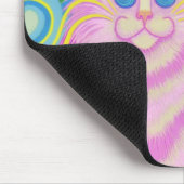 Psy-cat-delic Pink-mousepad Muismat (Hoek)