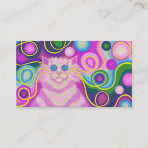 Psy-cat-delic Pink visitekaartje paars back
