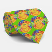 Psy-cat-delic stropdas green (Opgerold)