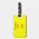 Psy-cat-delic 'text'-bagagelabel bagagelabel (Achterkant verticaal)