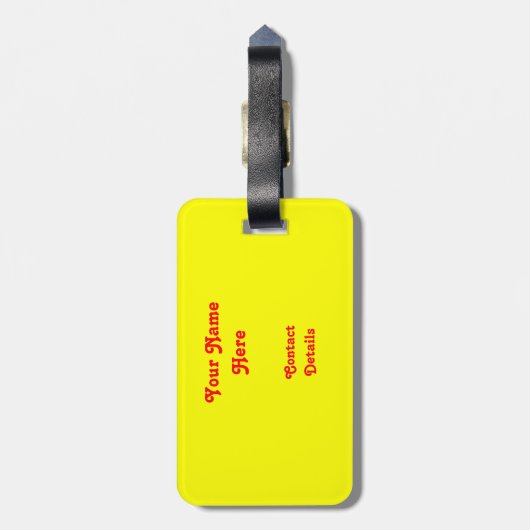 Psy-cat-delic 'text'-bagagelabel bagagelabel (Achterkant verticaal)