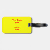 Psy-cat-delic 'text'-bagagelabel bagagelabel (Achterkant horizontaal)