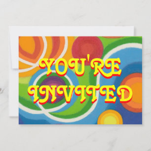 Psy-cat-delic 'You're Uitnodiging'-uitnodiging Kaart