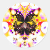 Psy Fly Ronde Sticker (Voorkant)