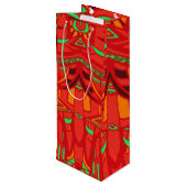 Psy wings large gift bag wijn cadeautas (Achterkant Gekanteld)