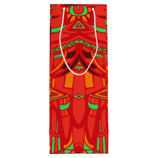 Psy wings large gift bag wijn cadeautas (Achterkant)