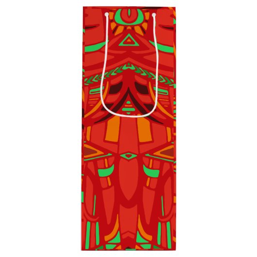 Psy wings large gift bag wijn cadeautas (Voorkant)