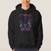 PsyCATdelic Psychedelic Cat Hoodie (Voorkant)