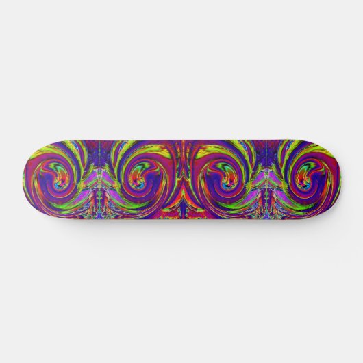 Psycedelic Swirls Cool Skateboard (Horizontaal)