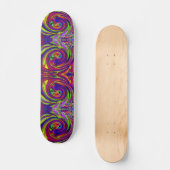 Psycedelic Swirls Cool Skateboard (Voorkant)