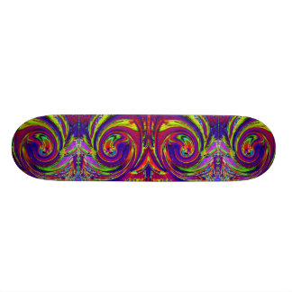 Psycedelic Swirls Cool Skateboard