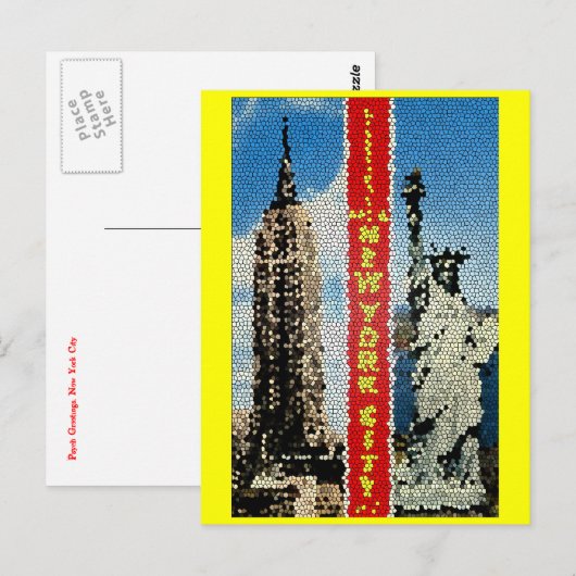 Psych Greetings, New York Briefkaart (Voorkant / Achterkant)