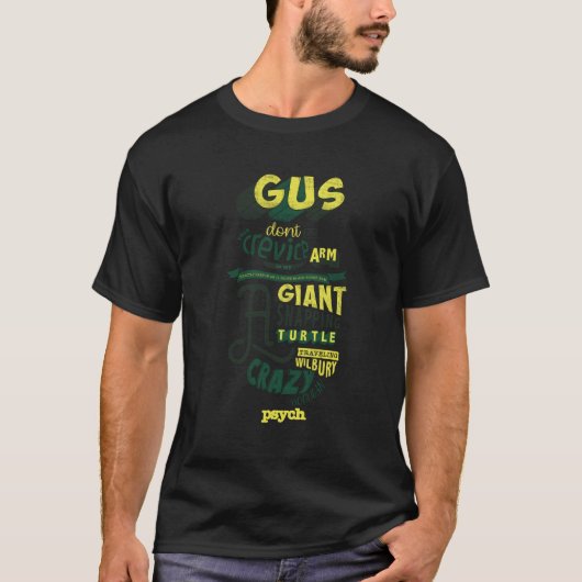 Psych is geen bemanningsnek t-shirt (Voorkant)