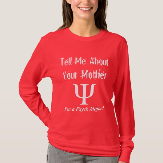 Psych Major - Dames T-Shirt (Voorkant)