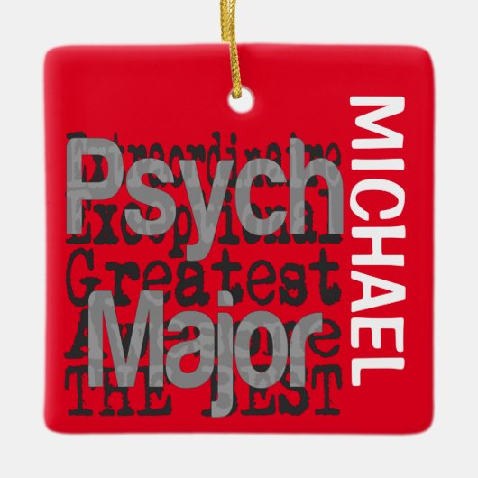 Psych Major Extraordinaire CUSTOM Keramisch Ornament (Voorkant)