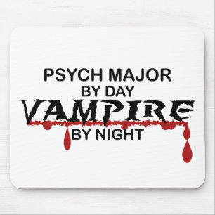 Psych Major Vampire bij nacht Muismat