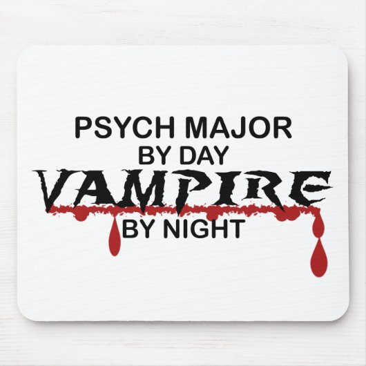 Psych Major Vampire bij nacht Muismat (Voorkant)