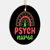 Psych Neurse Psychiatrische verplegers Kerstmis Keramisch Ornament (Rechts)
