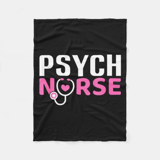 Psych Nurse Believe In Yourself Sitive Quote Desig Fleece Deken (Voorkant)