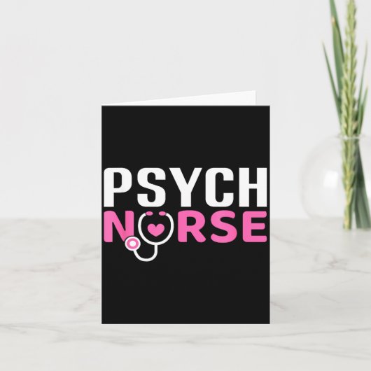 Psych Nurse Believe In Yourself Sitive Quote Desig Kaart (Voorkant)