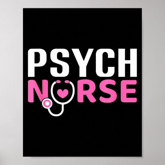 Psych Nurse Believe In Yourself Sitive Quote Desig Poster (Voorkant)