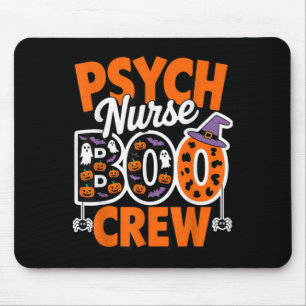 Psych Nurse Boo Crew Geestelijke Gezondheid Geeste Muismat