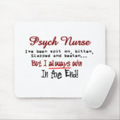 Psych Nurse Hilarious gezegden Gifts Muismat (Met muis)