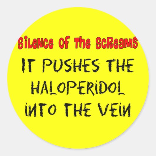 Psych Nurse Hilarious Gifts Ronde Sticker (Voorkant)