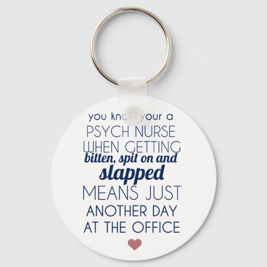 Psych Nurse Sleutelhanger (Voorkant)