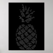 Psych Quotes Pineapple Poster (Voorkant)