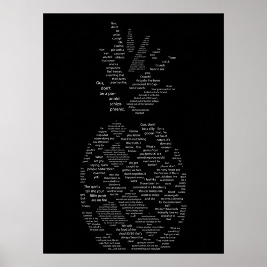 Psych Quotes Pineapple Poster (Voorkant)