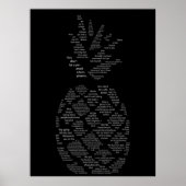 Psych Quotes Pineapple Poster (Voorkant)