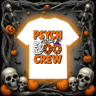 Psych Verpleegkundige BOO Crew | Halloween RN T-shirt