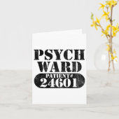 Psych Ward Escaped Mental Patient Halloween Costum Kaart (Gele Bloem)
