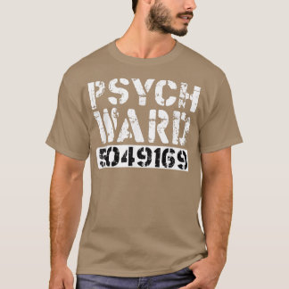 Psych Ward Inmate Jail Spooky Puns Costume Jailbir T-shirt