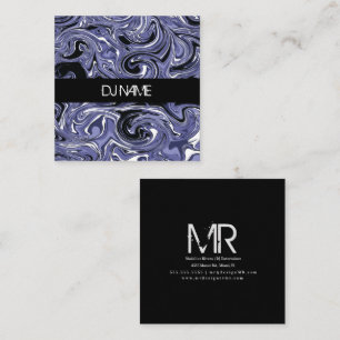 Psychadelic Abstract DJ Business Music Producer Vierkante Visitekaartje