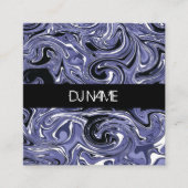 Psychadelic Abstract DJ Business Music Producer Vierkante Visitekaartje (Voorkant)