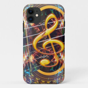 Psychadelic Accoustic Guitar, ontwerp muziekvel Case-Mate iPhone Case