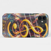 Psychadelic Accoustic Guitar, ontwerp muziekvel Case-Mate iPhone Case (Achterkant (horizontaal))