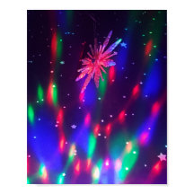 Psychadelic Disco Kleuren Poster