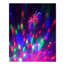 Psychadelic Disco Kleuren Poster