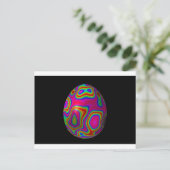 Psychadelic Easter Feestdagenkaart (Staand voorkant)