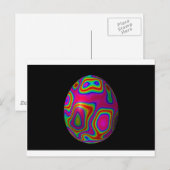 Psychadelic Easter Feestdagenkaart (Voorkant / Achterkant)