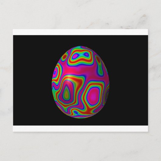 Psychadelic Easter Feestdagenkaart (Voorkant)