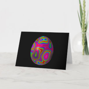 Psychadelic Egg 5 Feestdagen Kaart