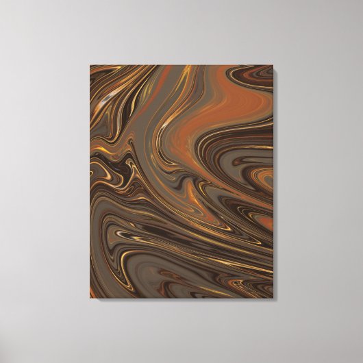 Psychadelic Marble Liquid Art Paint Canvas Afdruk (Voorkant)