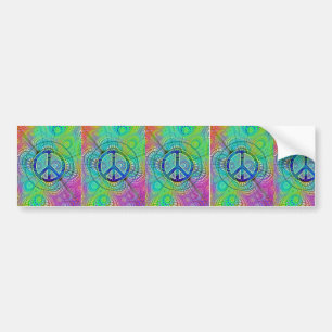 Psychadelic Peace Sign Bumpersticker