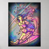Psychadelic Shooting Star Poster (Voorkant)