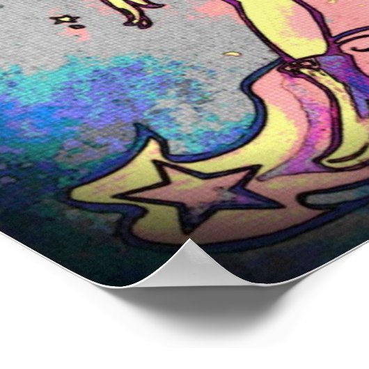 Psychadelic Shooting Star Poster (Hoek)